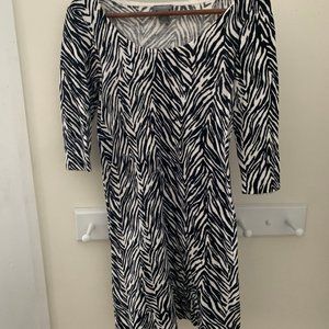 Ann Taylor Petites XXSP Zebra Dress